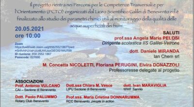 Educazione ambientale, “La qualità delle acque dei fiumi di Benevento”