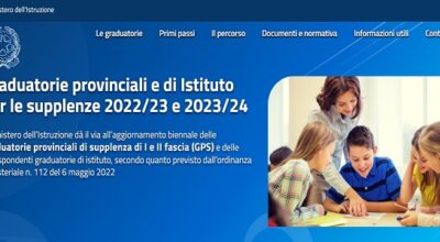 Avviso – Aperura funzioni per la presentazione telematica (GPS I fascia, GE ….)