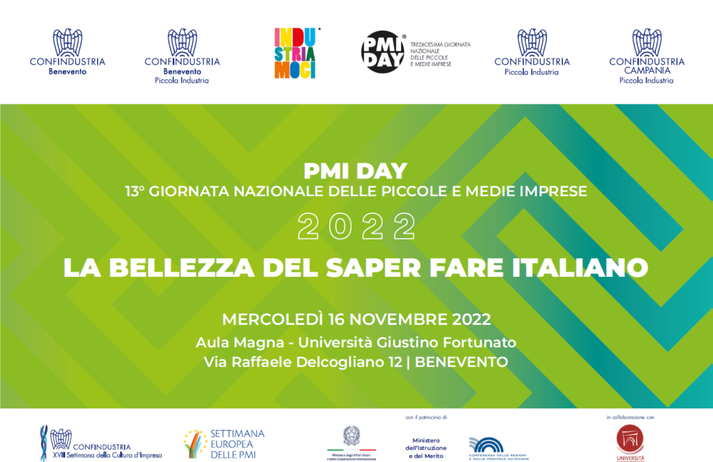 PMI DAY – Confindustria Benevento – 16 NOVEMBRE 2022